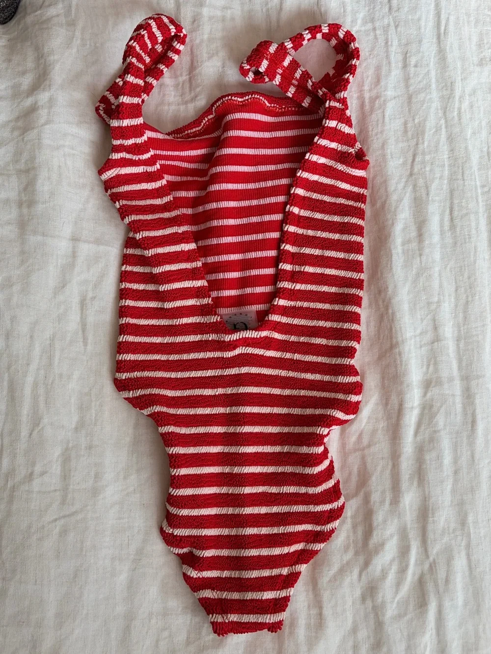 Hunza G Square Neck Striped Suit - Picture 4 of 5